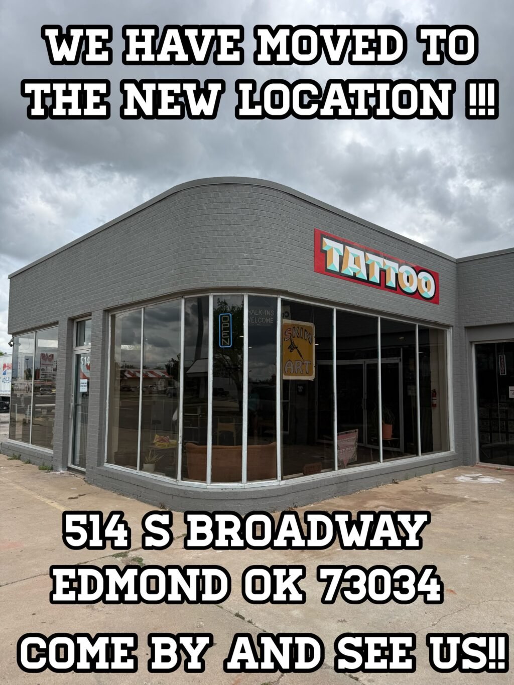 Thunderdome Tattoo in Edmond, OK has moved locations!